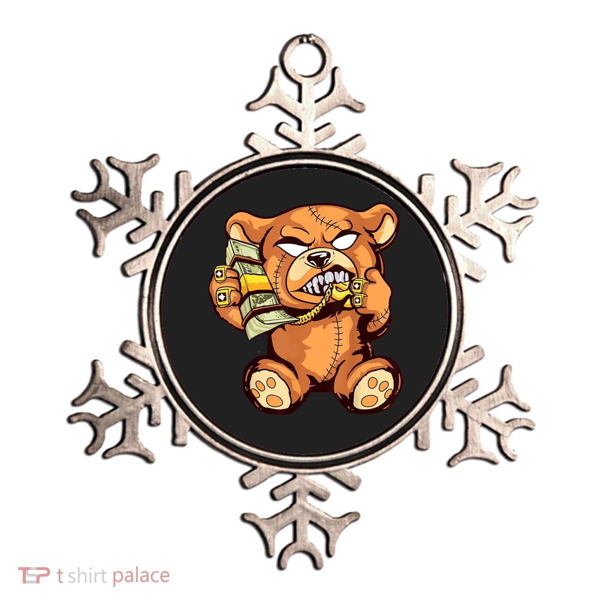 Money Calling Hip Hop Teddy Bear Gangster Rap Drip Swag Dope Ornament