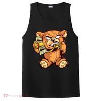 Money Calling Hip Hop Teddy Bear Gangster Rap Drip Swag Dope PosiCharge Competitor Tank thumb 0