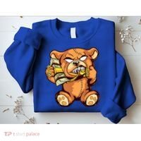 Money Calling Hip Hop Teddy Bear Gangster Rap Drip Swag Dope Sweatshirt thumb 2