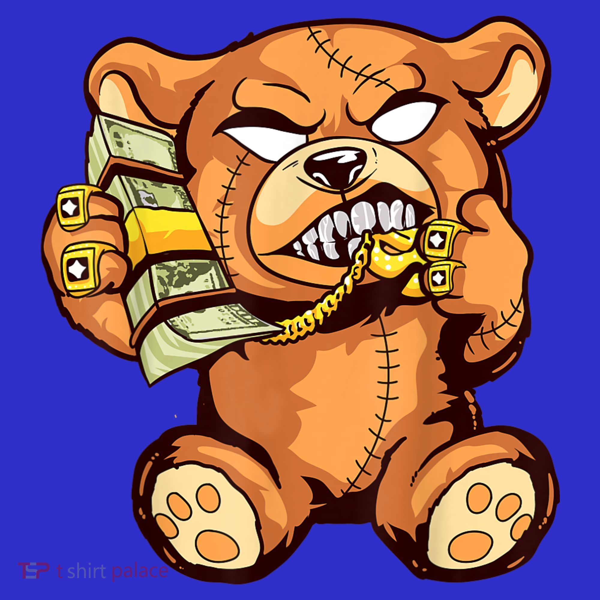 Money Calling Hip Hop Teddy Bear Gangster Rap Drip Swag Dope Sweatshirt
