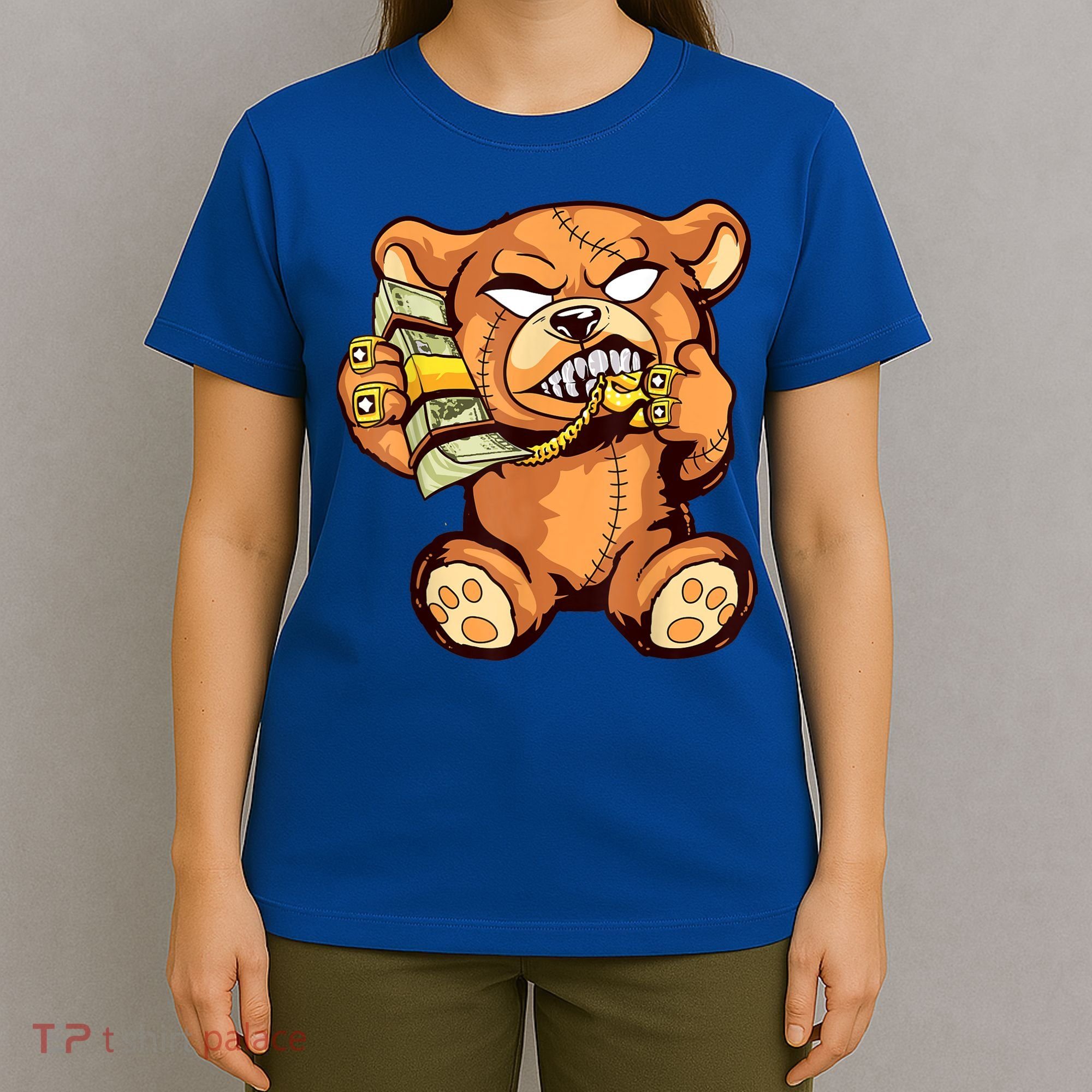 Money Calling Hip Hop Teddy Bear Gangster Rap Drip Swag Dope T-Shirt