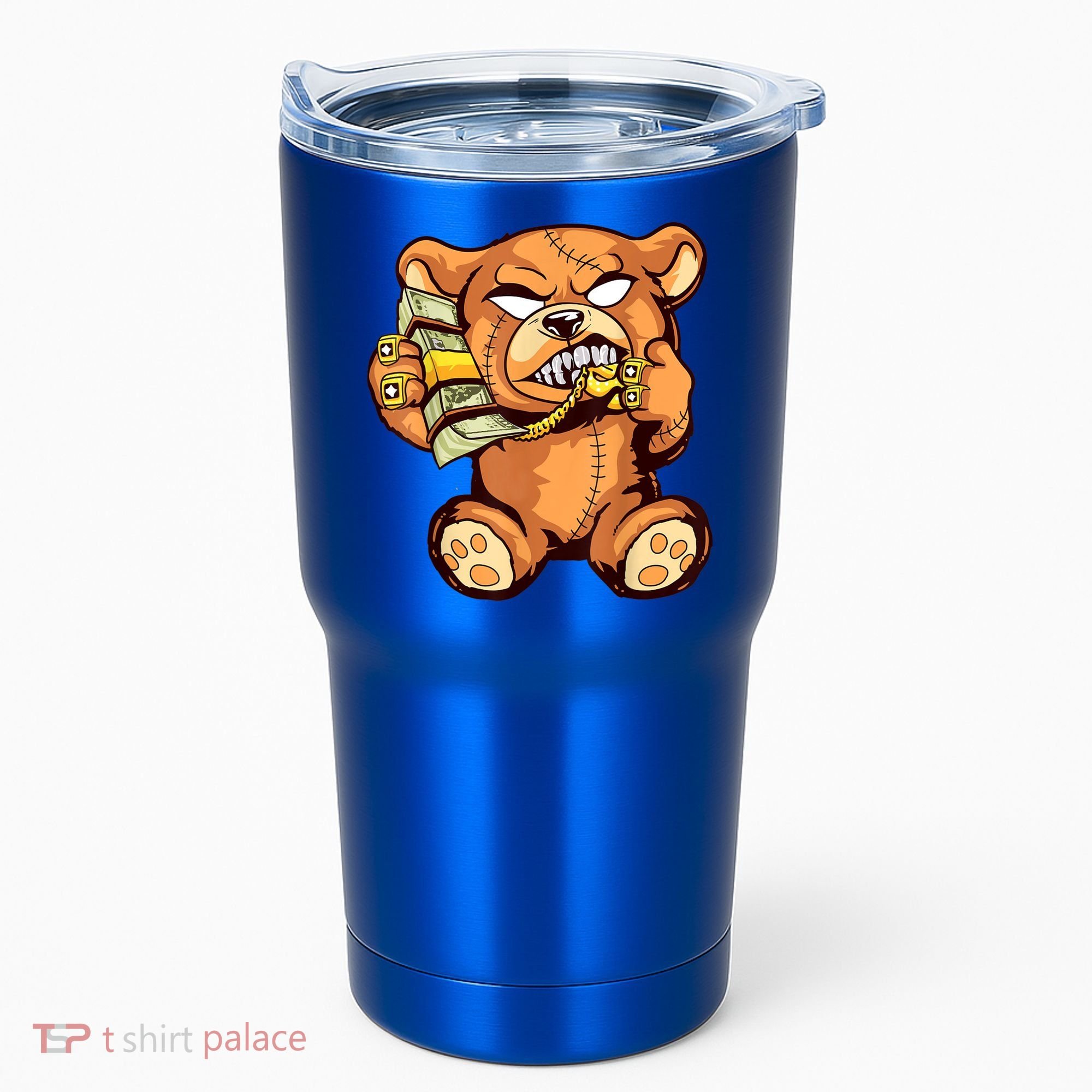 Money Calling Hip Hop Teddy Bear Gangster Rap Drip Swag Dope Tumbler