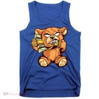 Money Calling Hip Hop Teddy Bear Gangster Rap Drip Swag Dope Tank Top thumb 0