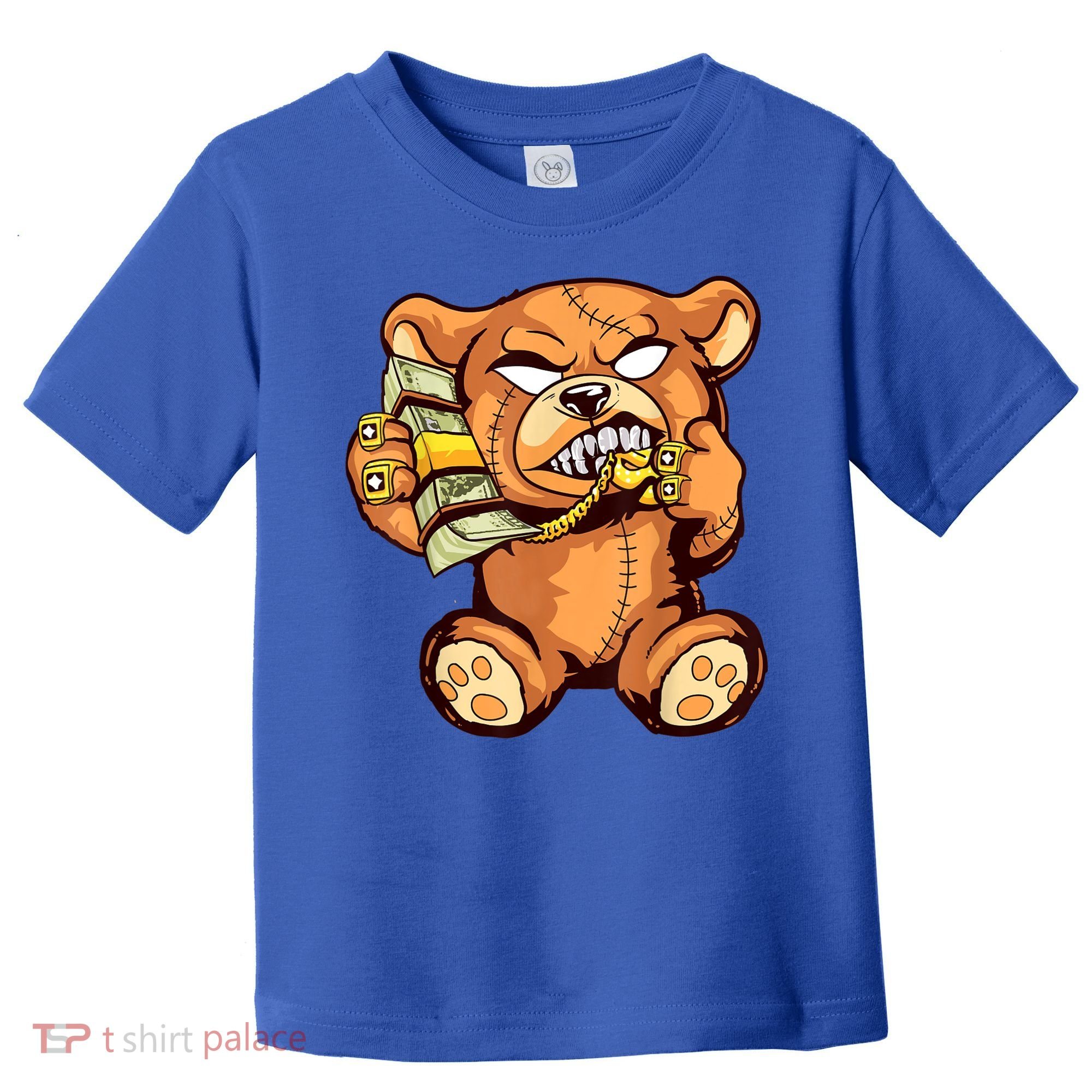 Money Calling Hip Hop Teddy Bear Gangster Rap Drip Swag Dope Toddler T-Shirt