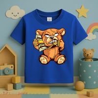 Money Calling Hip Hop Teddy Bear Gangster Rap Drip Swag Dope Toddler T-Shirt thumb 3