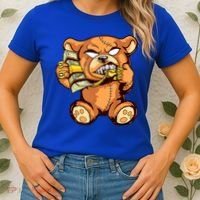 Money Calling Hip Hop Teddy Bear Gangster Rap Drip Swag Dope Women's T-Shirt thumb 2