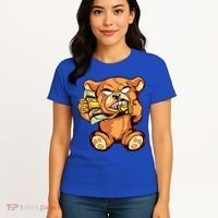Money Calling Hip Hop Teddy Bear Gangster Rap Drip Swag Dope Women's T-Shirt thumb 4