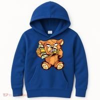 Money Calling Hip Hop Teddy Bear Gangster Rap Drip Swag Dope Kids Hoodie thumb 0