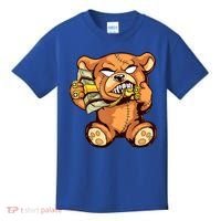 Money Calling Hip Hop Teddy Bear Gangster Rap Drip Swag Dope Kids T-Shirt thumb 0