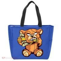 Money Calling Hip Hop Teddy Bear Gangster Rap Drip Swag Dope Tote Bag thumb 0