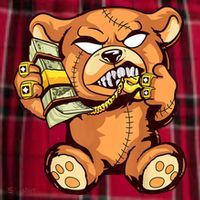 Money Calling Hip Hop Teddy Bear Gangster Rap Drip Swag Dope Women's Flannel Plaid Pajama Pants thumb 2