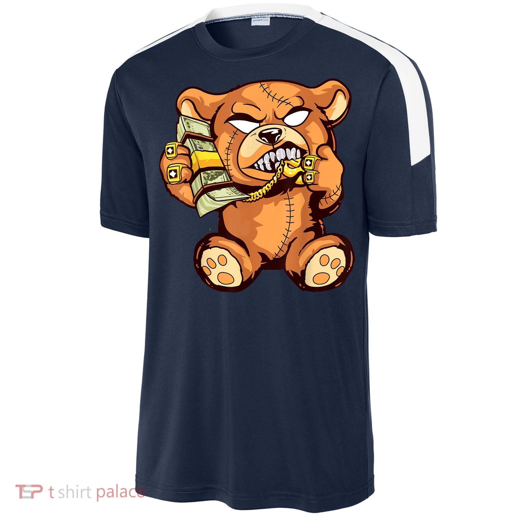 Money Calling Hip Hop Teddy Bear Gangster Rap Drip Swag Dope Sport-Tek Competitor United Soccer Jersey
