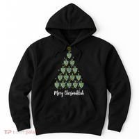Merry Chrismukkah Hanukkah Dreidel Christmas Tree Chanukah Hoodie thumb 0