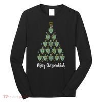 Merry Chrismukkah Hanukkah Dreidel Christmas Tree Chanukah Long Sleeve Shirt thumb 0
