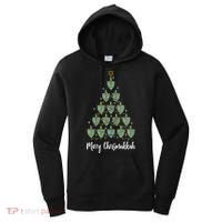 Merry Chrismukkah Hanukkah Dreidel Christmas Tree Chanukah Women's Hoodie thumb 0