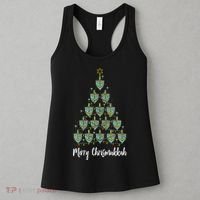 Merry Chrismukkah Hanukkah Dreidel Christmas Tree Chanukah Women's Tank Top thumb 3