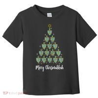Merry Chrismukkah Hanukkah Dreidel Christmas Tree Chanukah Toddler T-Shirt thumb 0