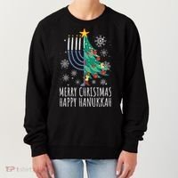 Merry Chrismukkah Happy Christmas Hanukkah Women's Sweatshirt thumb 0