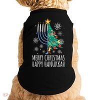 Merry Chrismukkah Happy Christmas Hanukkah Doggie Tank thumb 0