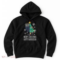 Merry Chrismukkah Happy Christmas Hanukkah Hoodie thumb 0