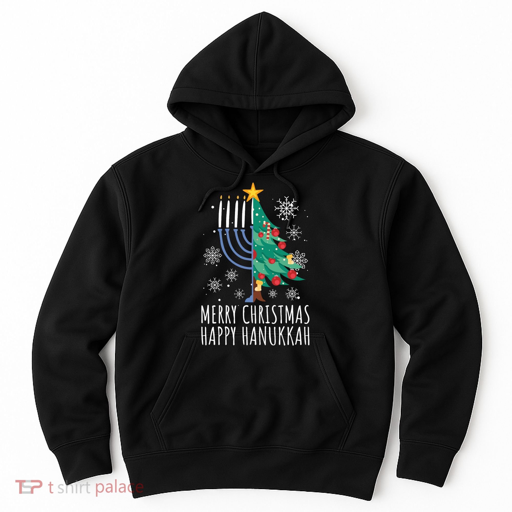 Merry Chrismukkah Happy Christmas Hanukkah Hoodie