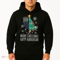 Merry Chrismukkah Happy Christmas Hanukkah Hoodie thumb 2
