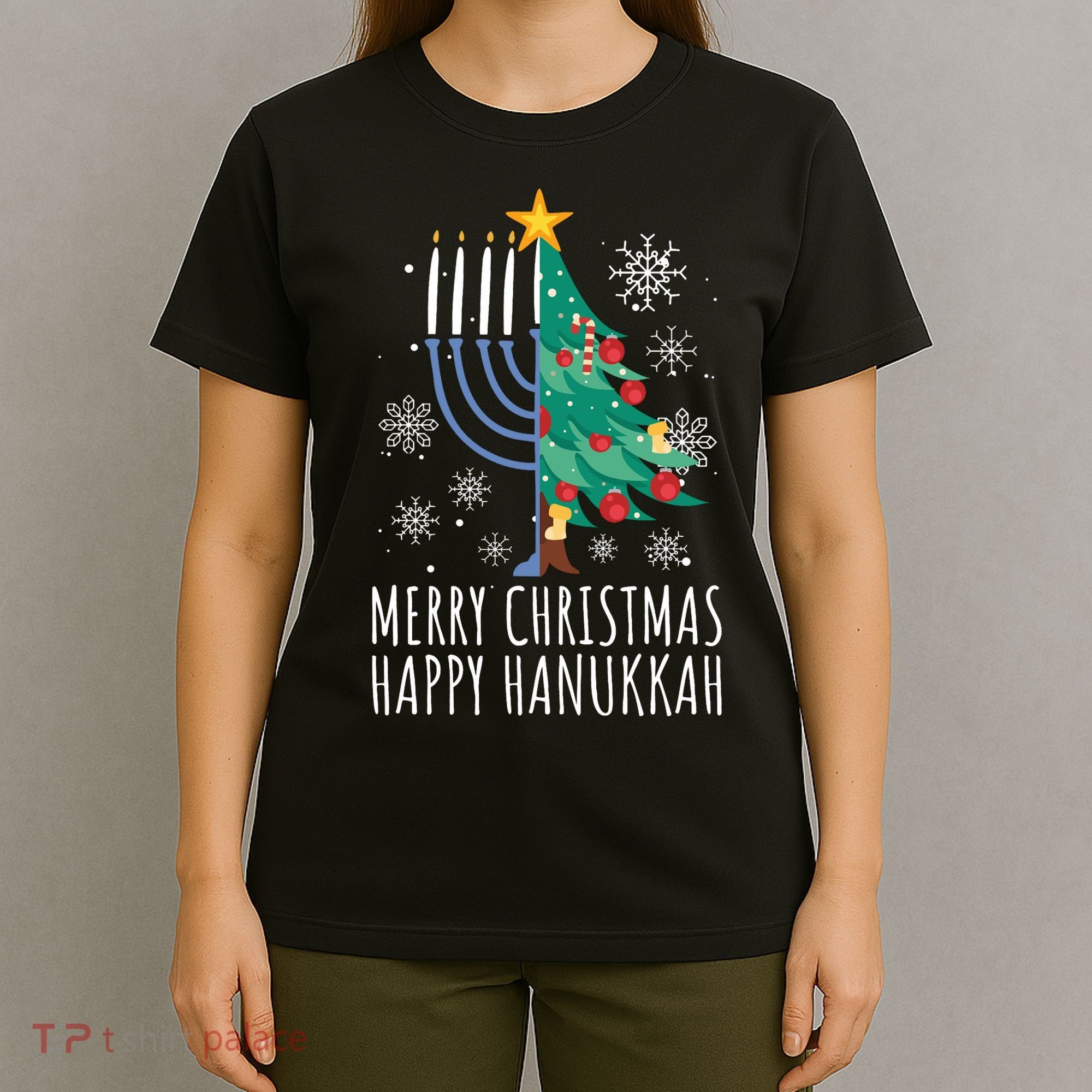 Merry Chrismukkah Happy Christmas Hanukkah T-Shirt