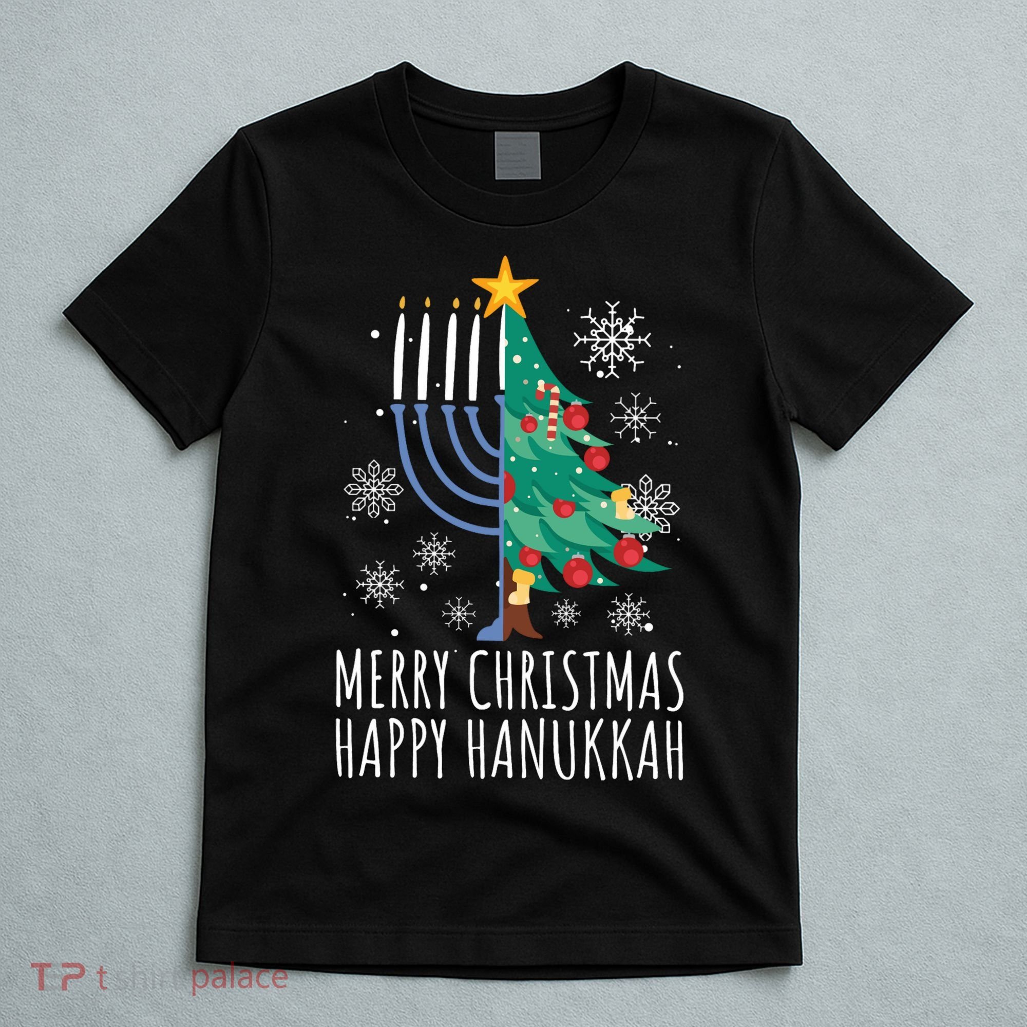 Merry Chrismukkah Happy Christmas Hanukkah T-Shirt