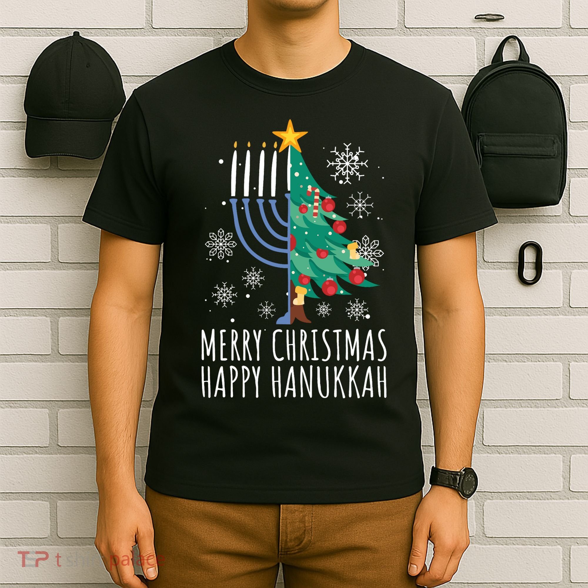 Merry Chrismukkah Happy Christmas Hanukkah T-Shirt