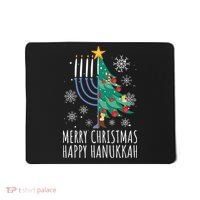 Merry Chrismukkah Happy Christmas Hanukkah Mousepad thumb 0