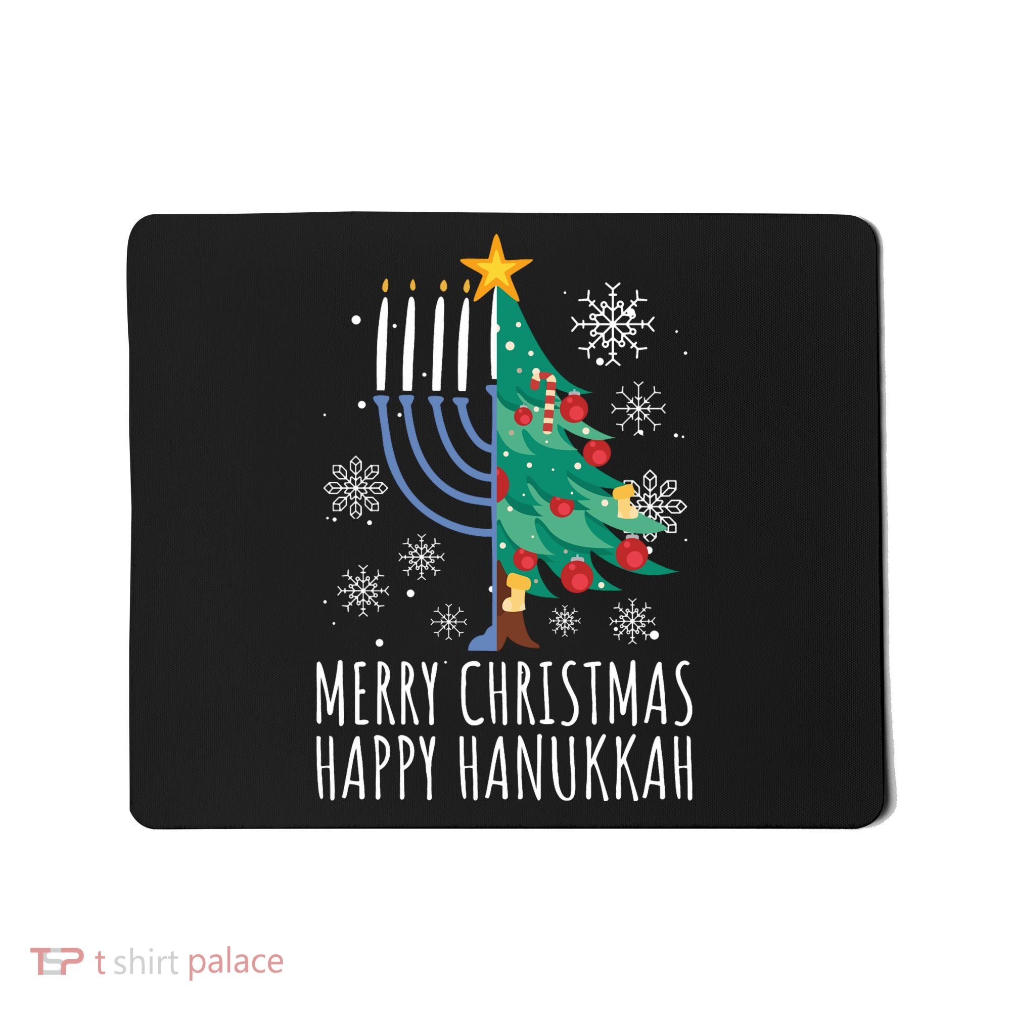 Merry Chrismukkah Happy Christmas Hanukkah Mousepad