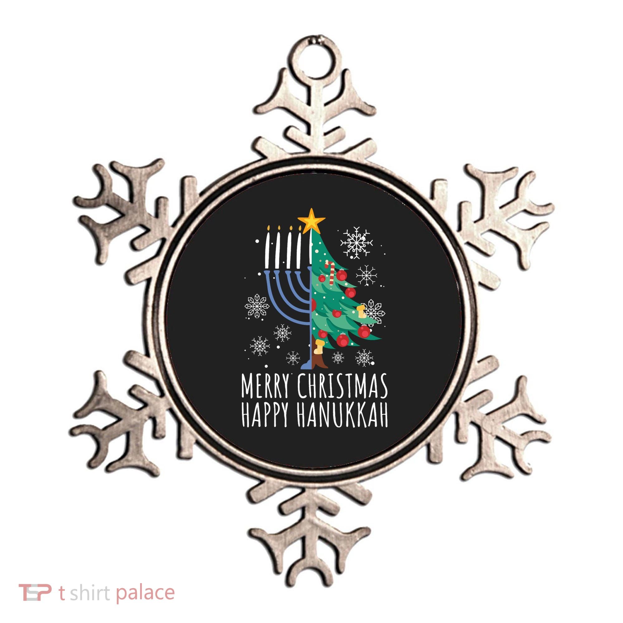 Merry Chrismukkah Happy Christmas Hanukkah Ornament