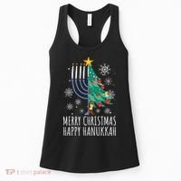 Merry Chrismukkah Happy Christmas Hanukkah Women's Tank Top thumb 0