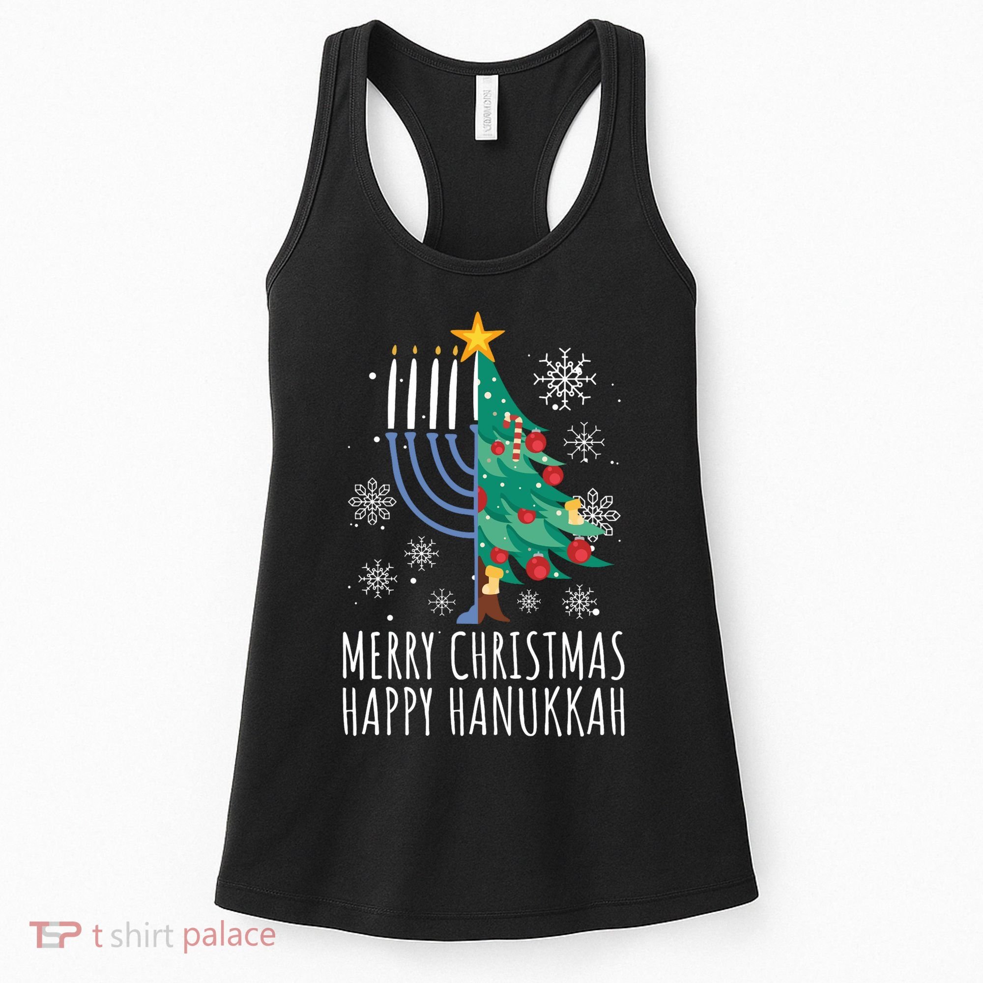 Merry Chrismukkah Happy Christmas Hanukkah Women's Tank Top