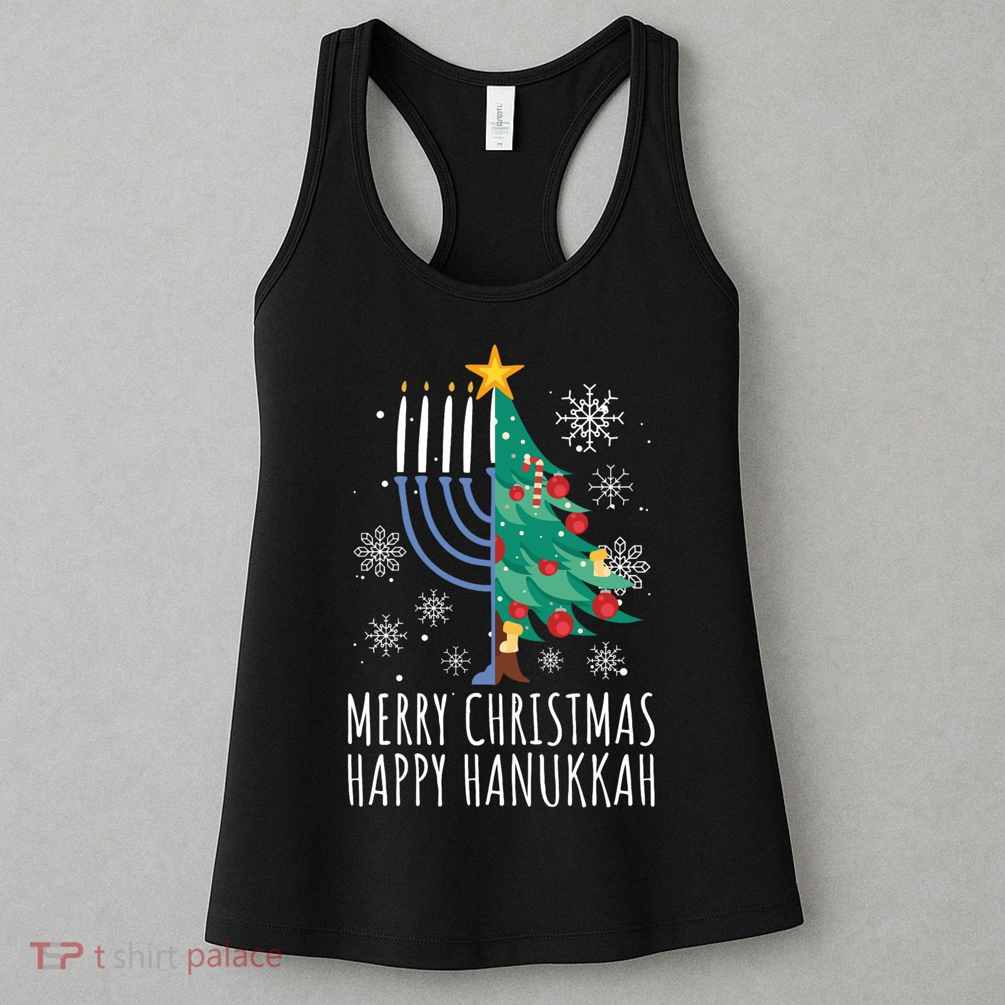 Merry Chrismukkah Happy Christmas Hanukkah Women's Tank Top