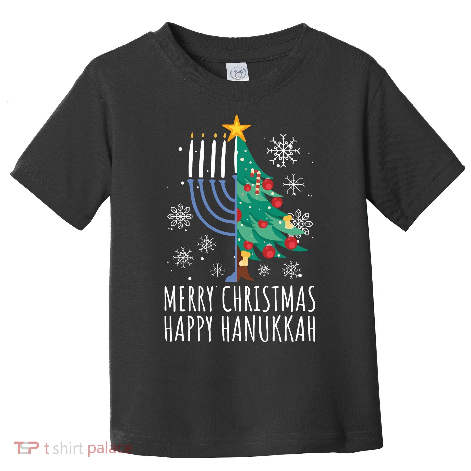 Merry Chrismukkah Happy Christmas Hanukkah Toddler T-Shirt