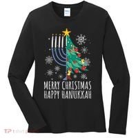 Merry Chrismukkah Happy Christmas Hanukkah Women's Long Sleeve Shirt thumb 0