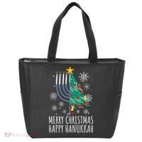 Merry Chrismukkah Happy Christmas Hanukkah Tote Bag thumb 0