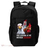 Mother Clucker Hen Humor | Chicken Shirts For Chicken Lovers Backpack thumb 0