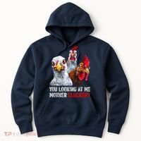 Mother Clucker Hen Humor | Chicken Shirts For Chicken Lovers Hoodie thumb 0