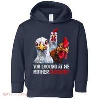 Mother Clucker Hen Humor | Chicken Shirts For Chicken Lovers Toddler Hoodie thumb 0