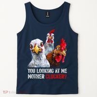 Mother Clucker Hen Humor | Chicken Shirts For Chicken Lovers Tank Top thumb 2