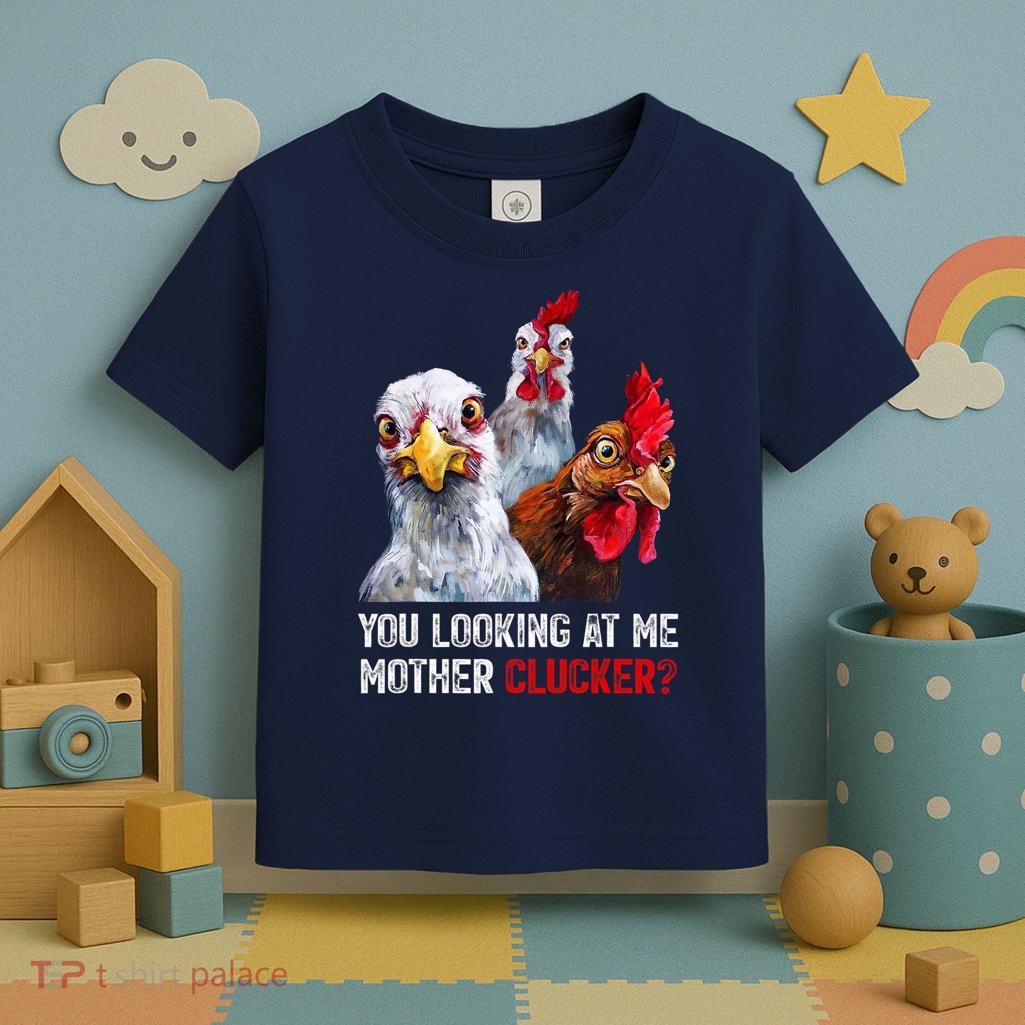 Mother Clucker Hen Humor | Chicken Shirts For Chicken Lovers Toddler T-Shirt