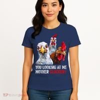 Mother Clucker Hen Humor | Chicken Shirts For Chicken Lovers Women's T-Shirt thumb 4