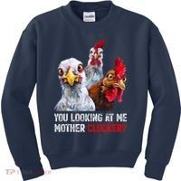 Mother Clucker Hen Humor | Chicken Shirts For Chicken Lovers Kids Sweatshirt thumb 0