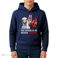 Mother Clucker Hen Humor | Chicken Shirts For Chicken Lovers Kids Hoodie thumb 4