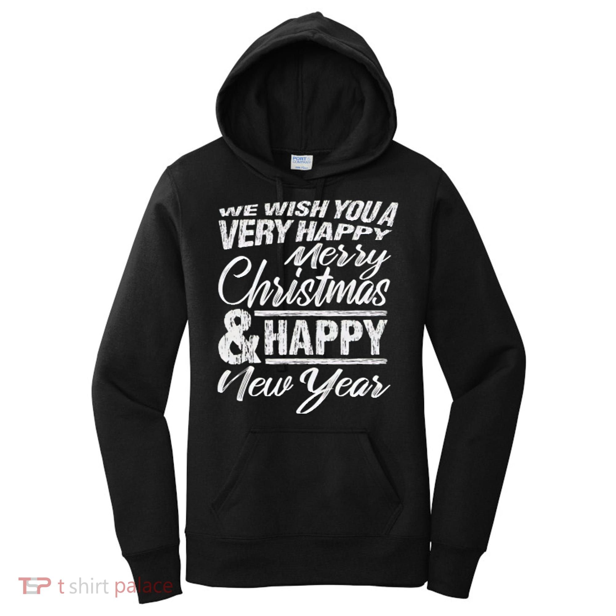 Merry Christmas Happy New Year Women's Hoodie