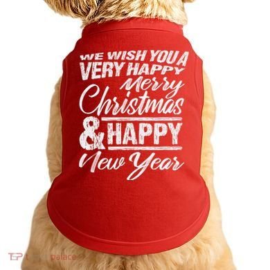 Merry Christmas Happy New Year Doggie Tank