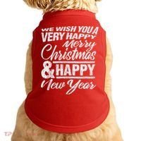 Merry Christmas Happy New Year Doggie Tank thumb 0