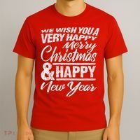 Merry Christmas Happy New Year T-Shirt thumb 3